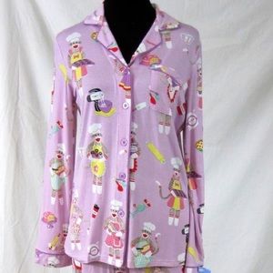 ADORABLE SOCK MONKEY PJS!! Only worn once!